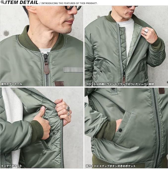 Amazon | [ワイパー] 米軍 B-15B MOD フライトジャケット TEST SAMPLE